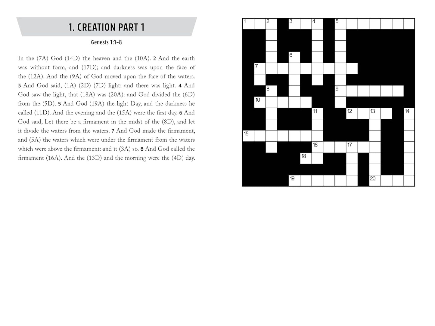 Bible Memory Word Games 2-In-1: Featuring Crosswords and Word Searches