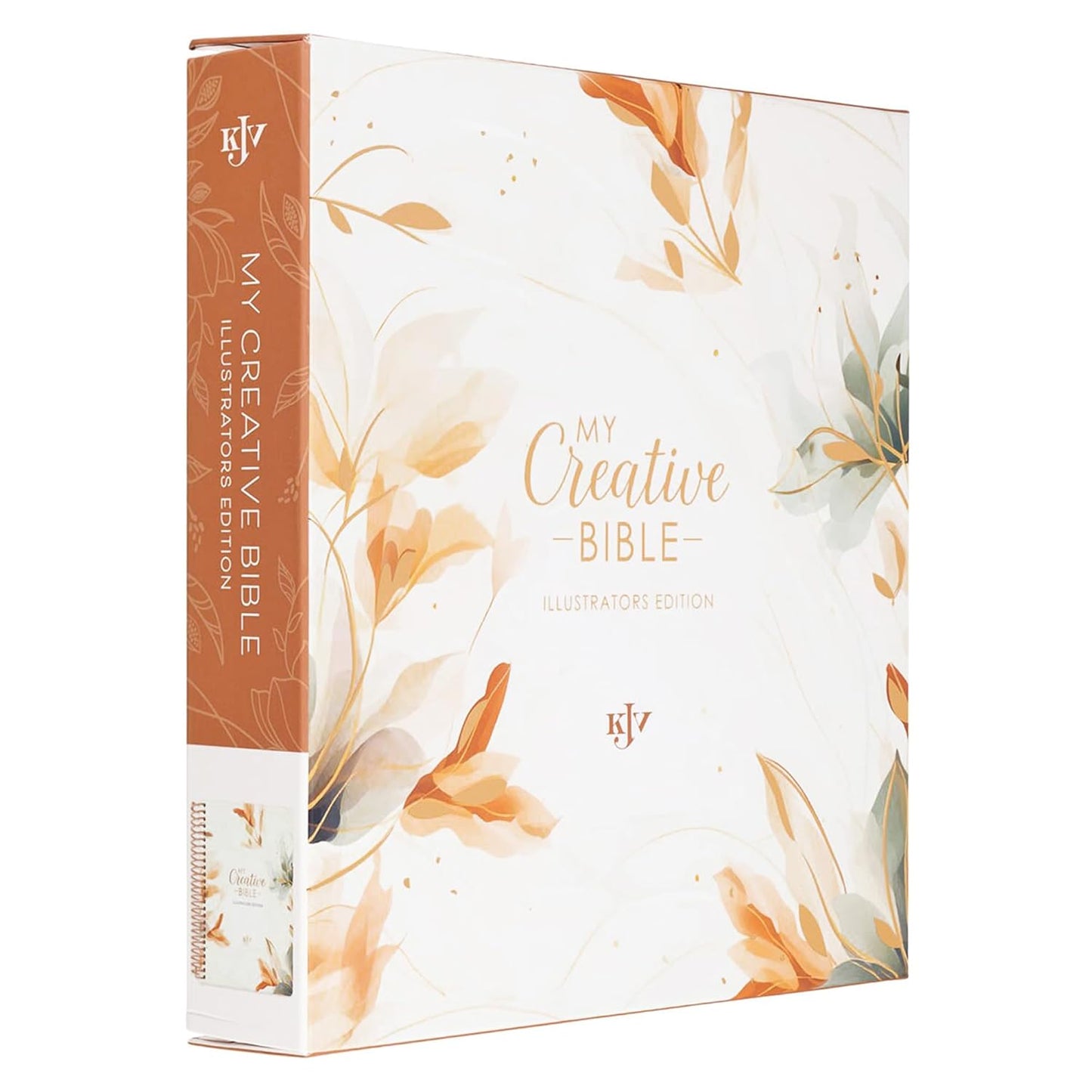 Pearlized White Floral Faux Leather My Creative Bible Illustrators Edition