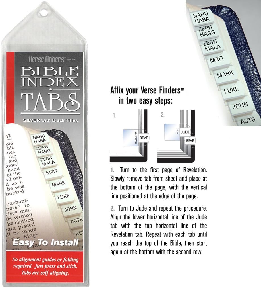 Accu-Gel & Pigma Micron Bible Study Starter Sets with Silver Verse Finder Bible Tabs