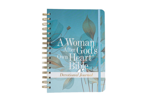 A Woman After God's Own Heart Devotional Journal - Blue Mist Floral