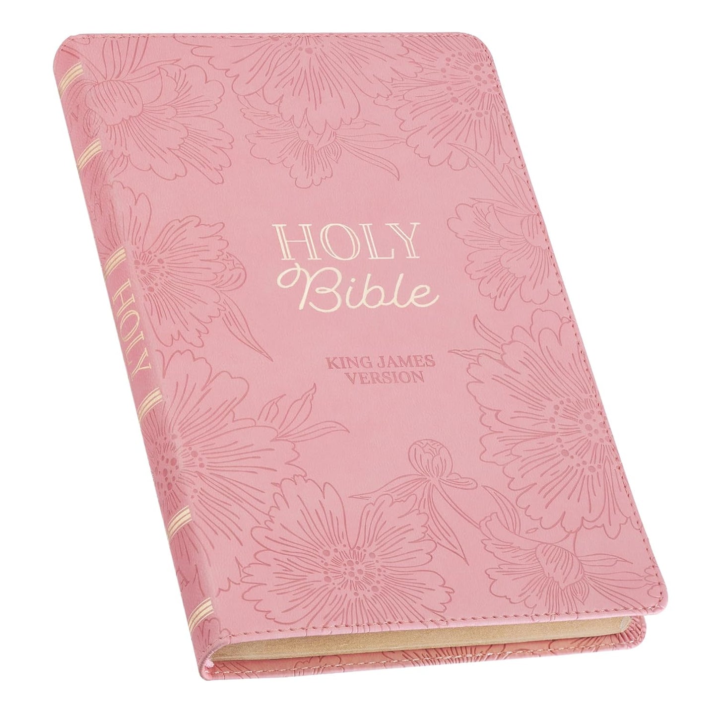 Blossom Pink Faux Leather Gift Edition King James Version Bible