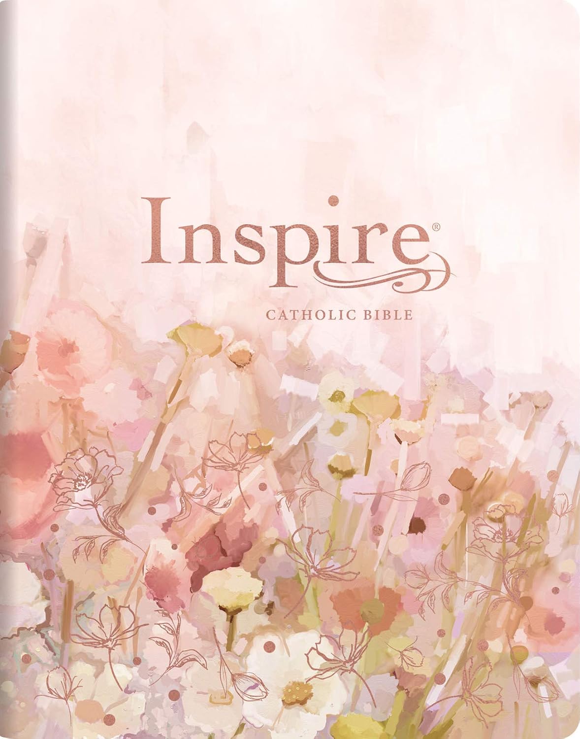 Inspire Catholic Bible NLT Large Print (LeatherLike, Multicolor) The Bible for Coloring & Creative Journaling Imitation Leather – Large Print