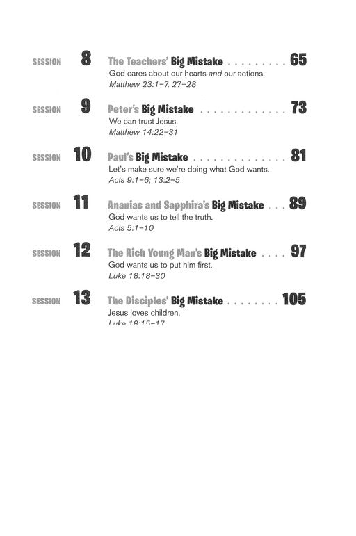 13 Very Big Mistakes People Made and What God Did About Them