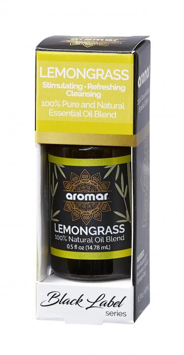 Lemongrass Essential Oil 0.5oz | BLACK LABEL