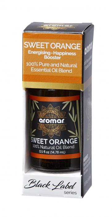 Sweet Orange Essential Oil 0.5oz | BLACK LABEL