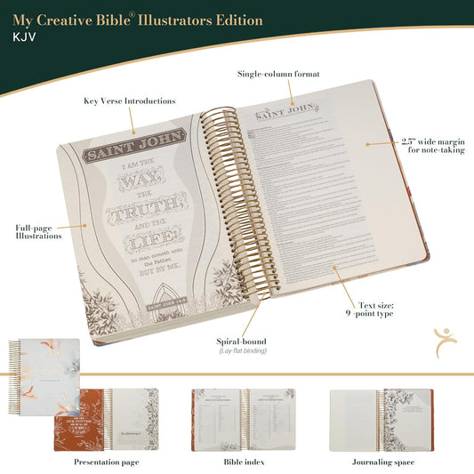 Pearlized White Floral Faux Leather My Creative Bible Illustrators Edition