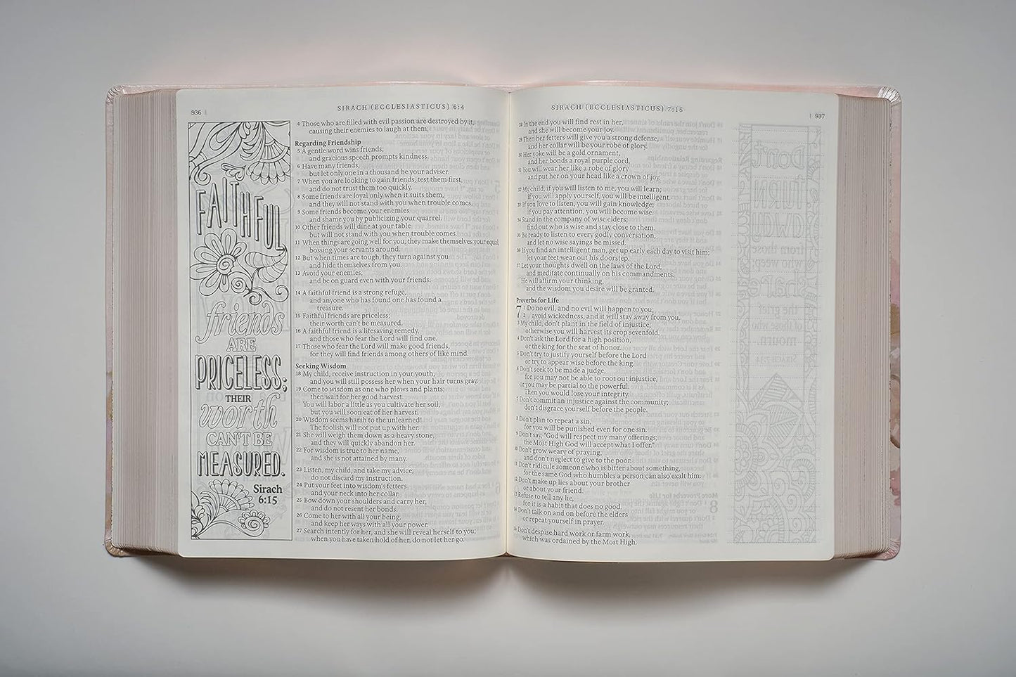 Inspire Catholic Bible NLT Large Print (LeatherLike, Multicolor) The Bible for Coloring & Creative Journaling Imitation Leather – Large Print