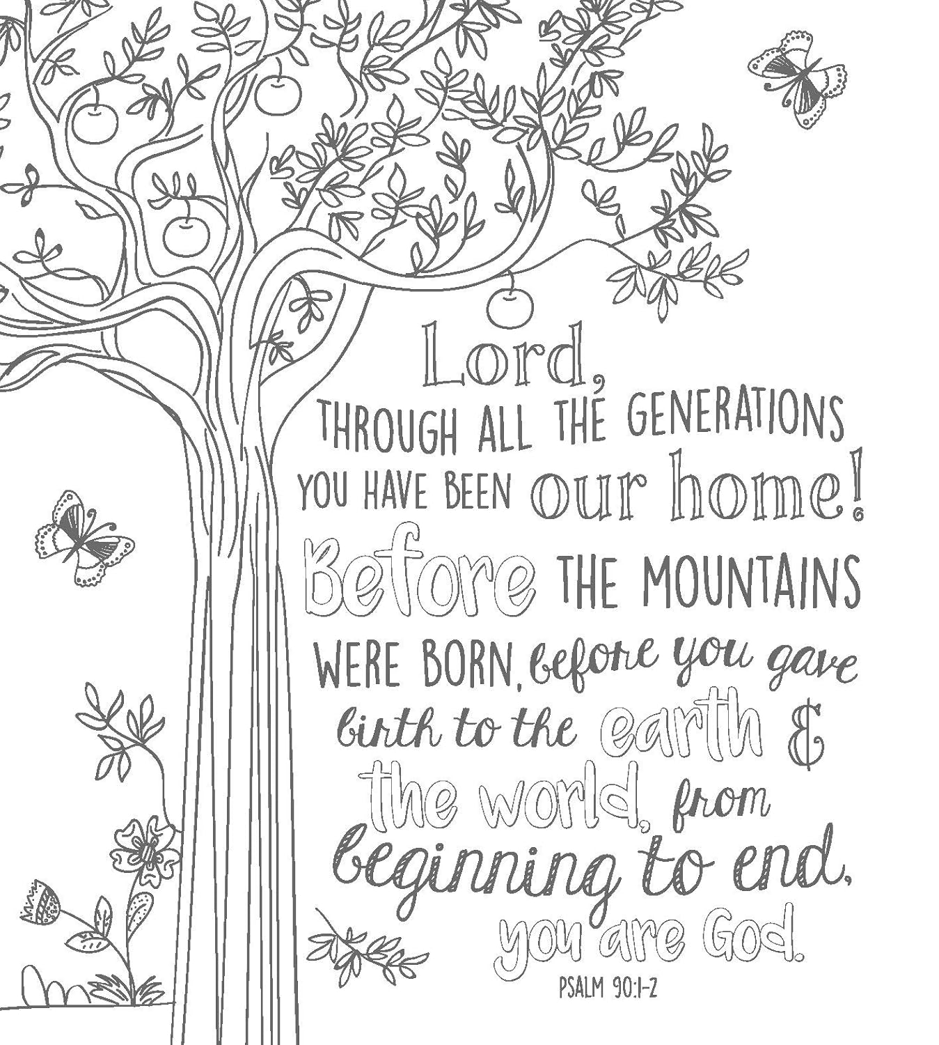 Tyndale NLT Inspire PRAISE Bible (LeatherLike, Purple Garden): Coloring Bible
