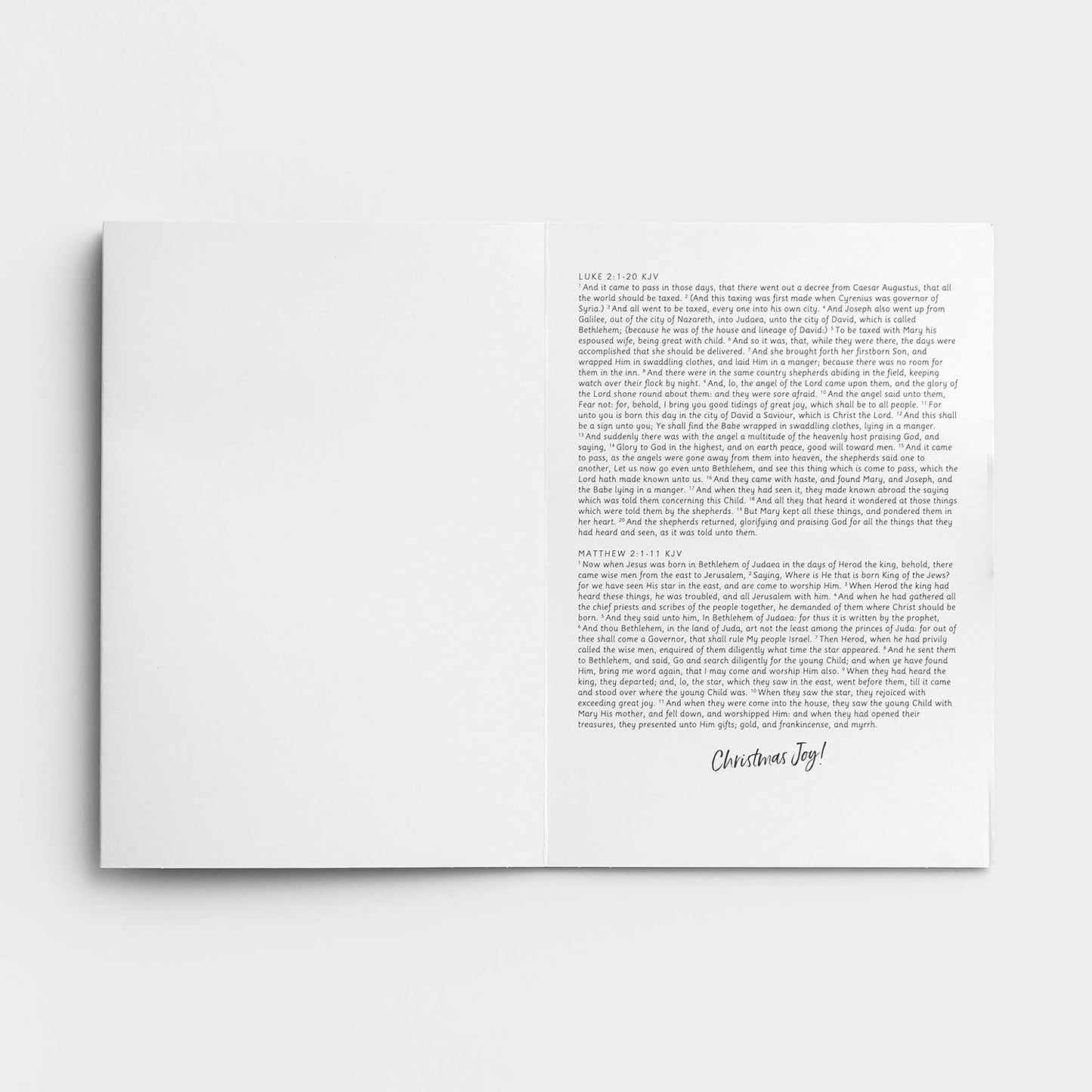 Christmas Story - 18 Boxed Cards and Envelopes, KJV - Special Edition 5-Panel Inspirational Christmas Cards