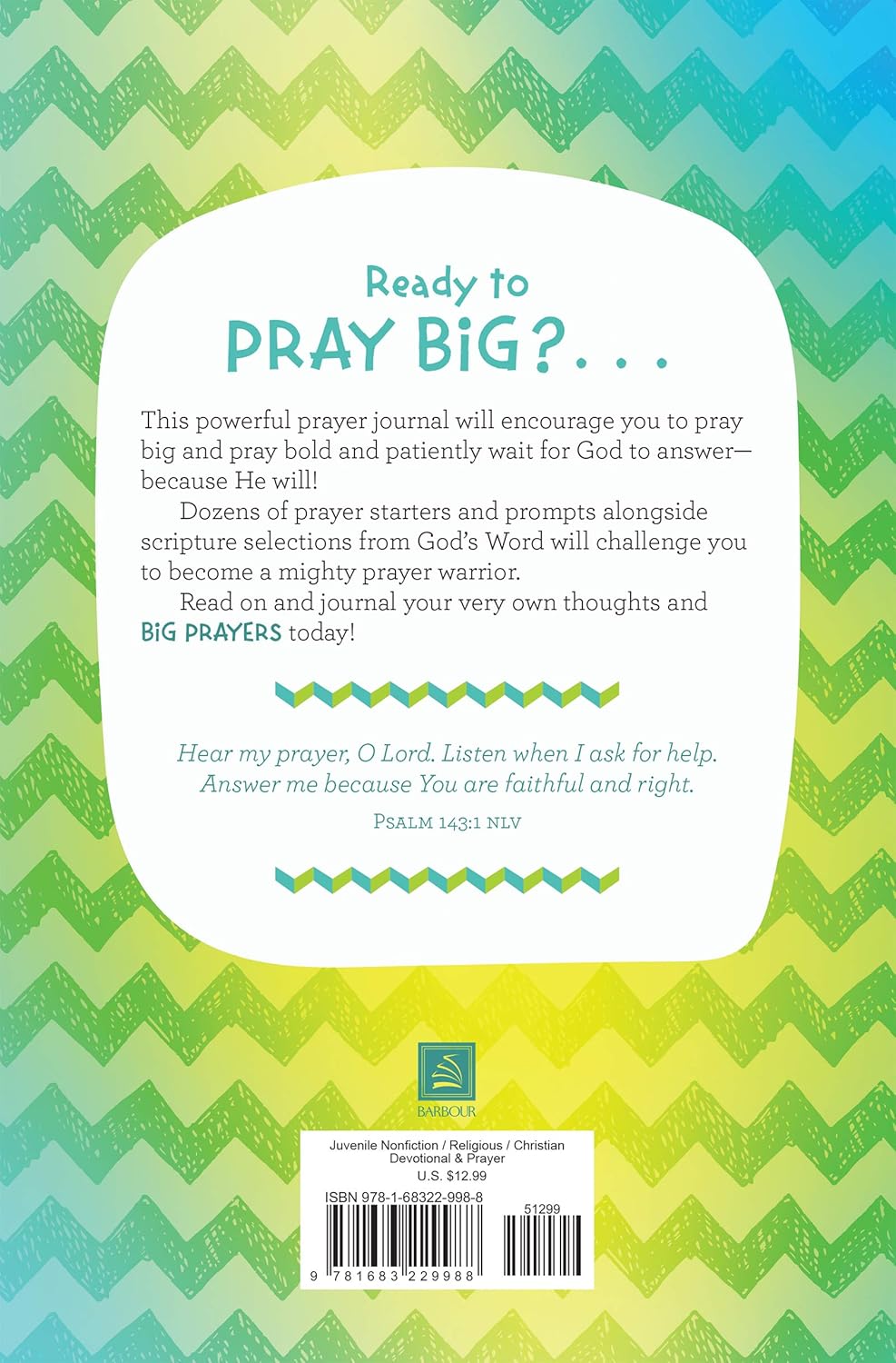 PRAY BIG!: A Mighty Prayer Journal for Kids