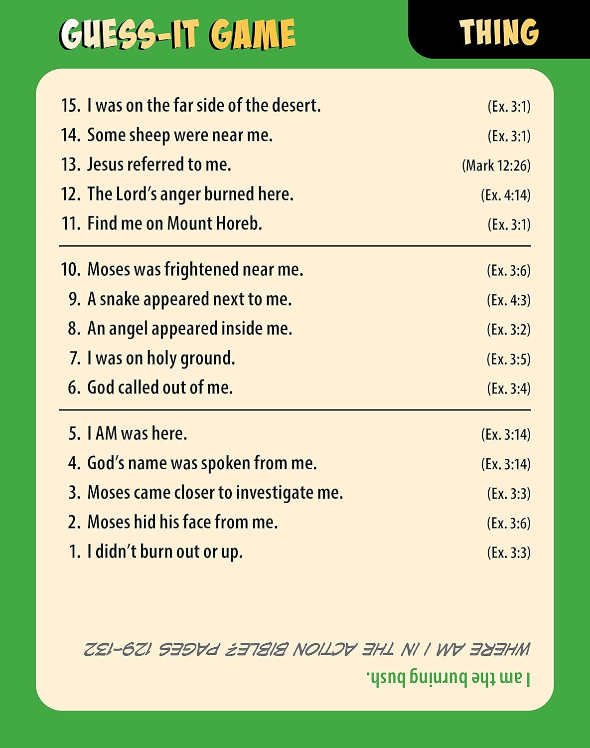 The Action Bible Guess-It Game Cards