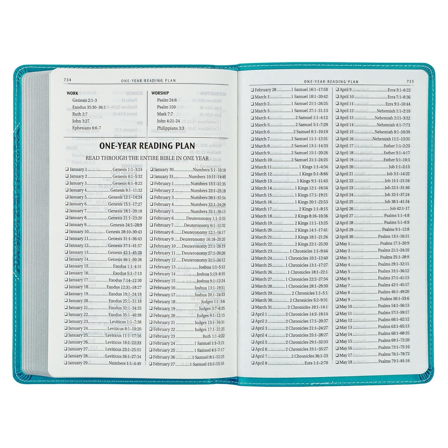 Teal Butterfly Faux Leather King James Version Gift Edition Bible