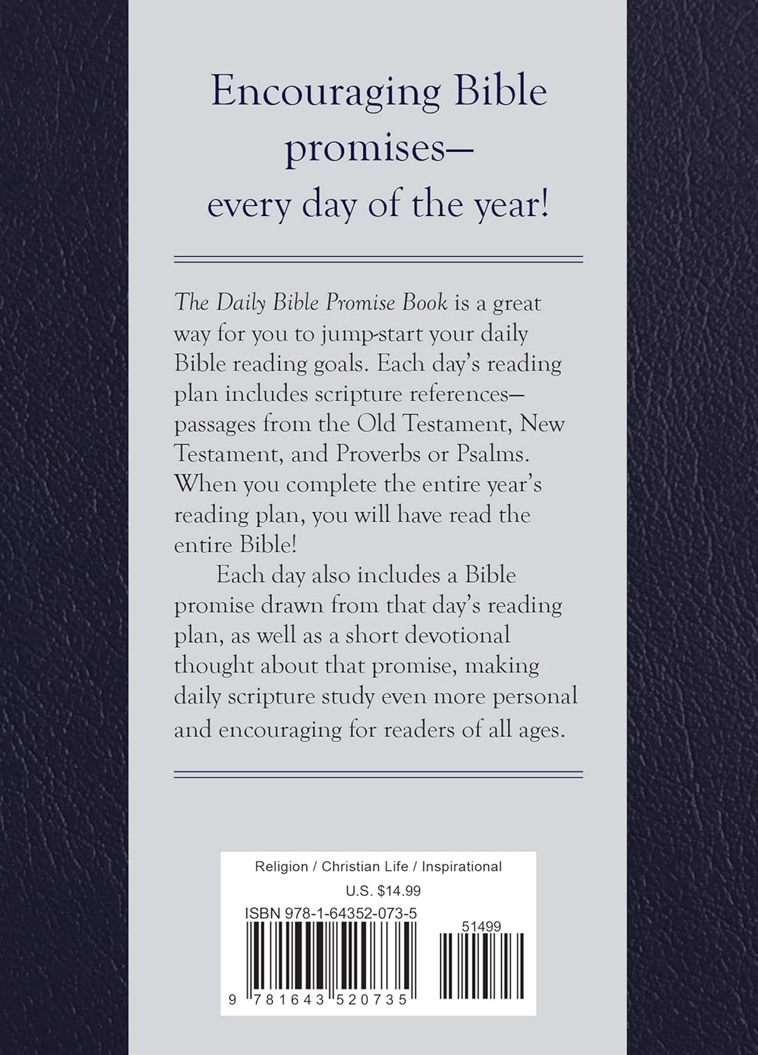 The Daily Bible Promise Book Hardcover - A 365-Day Devotional & Bible Reading Plan
