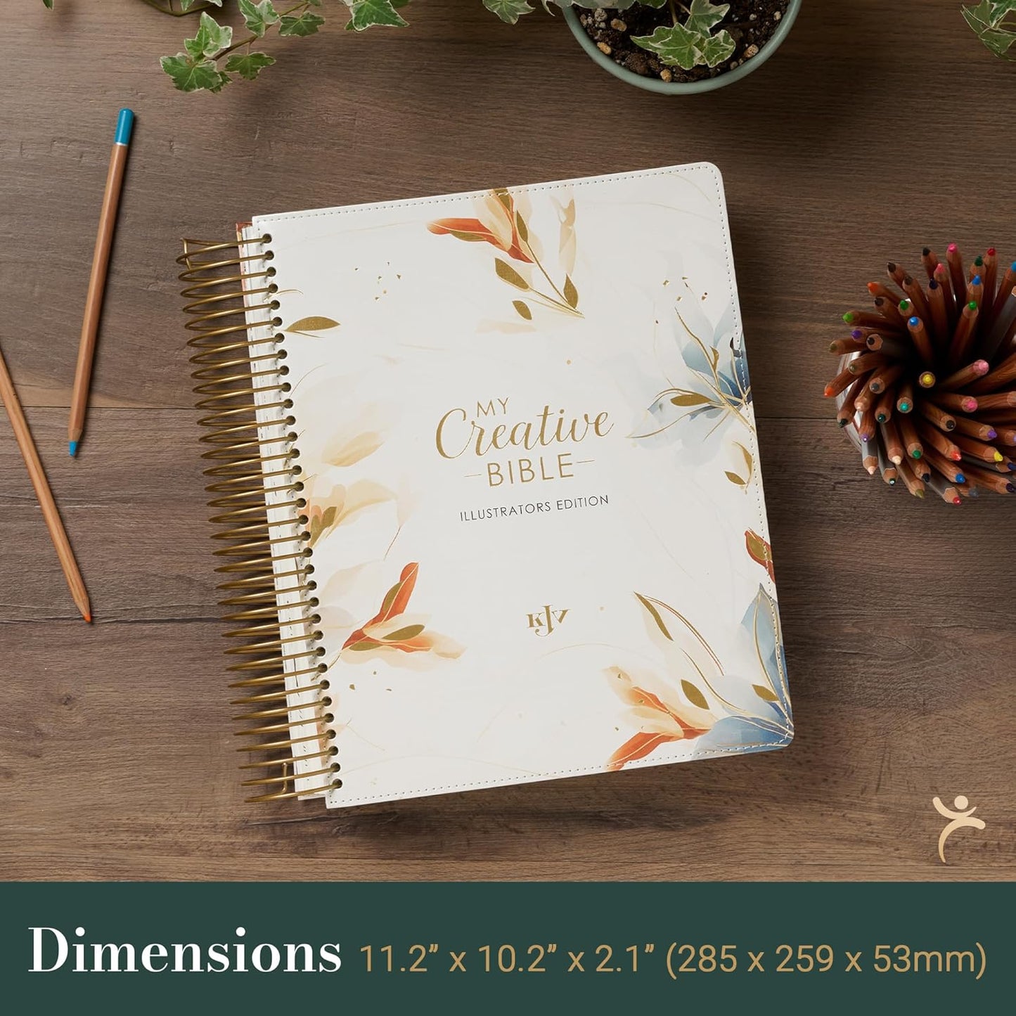 Pearlized White Floral Faux Leather My Creative Bible Illustrators Edition