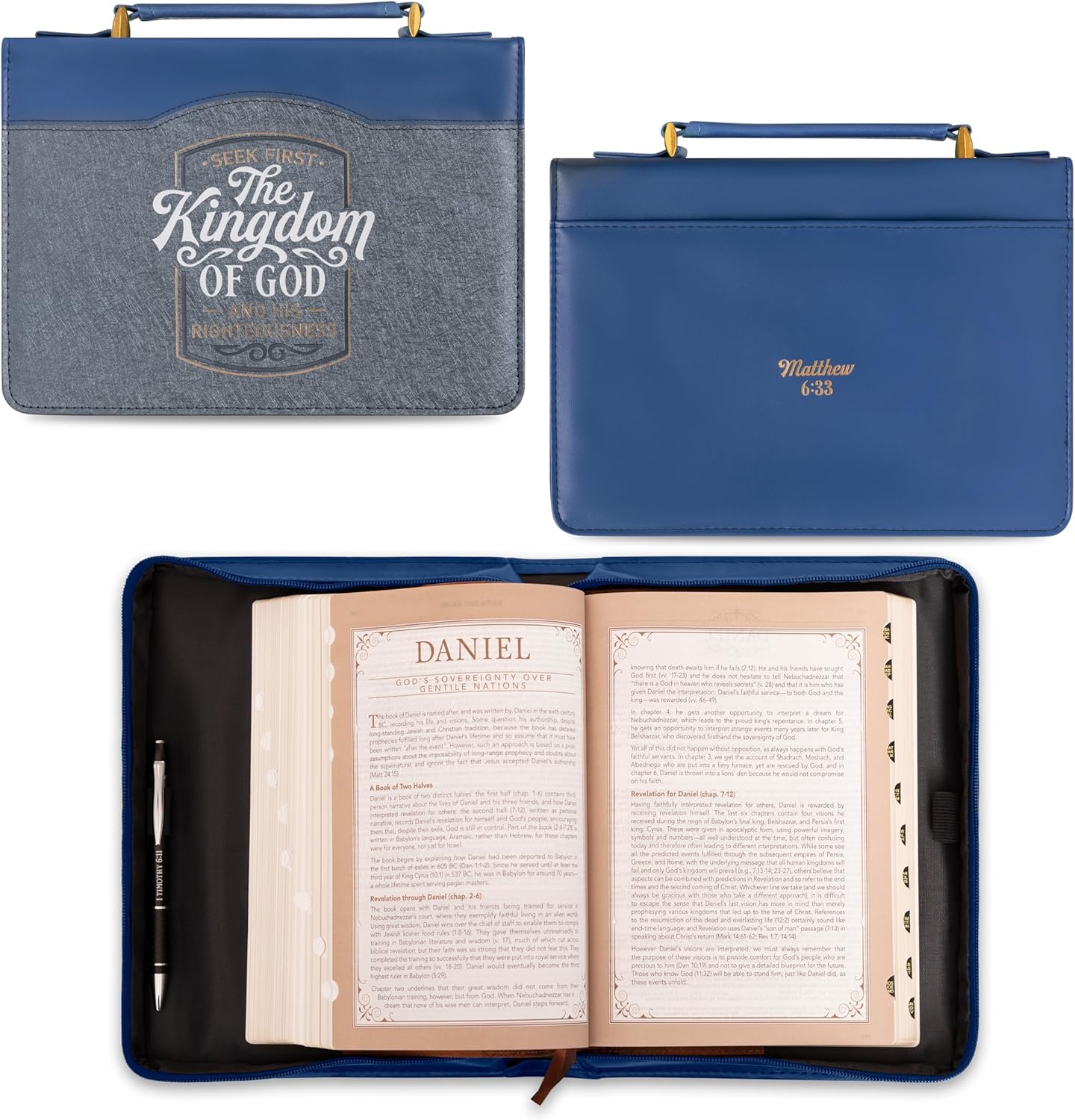 Bible Cover- Seek First the Kingdom of God - Mat. 6:33