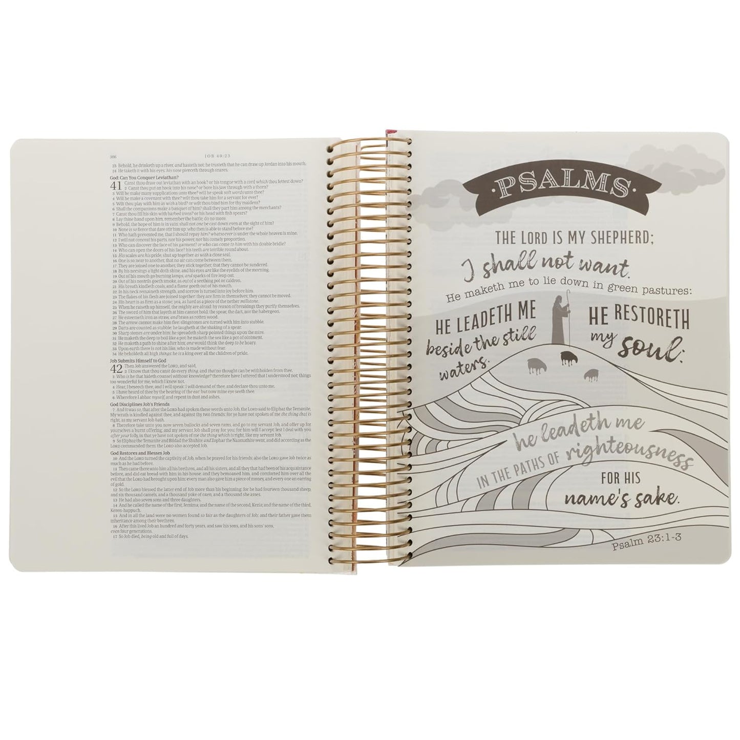Pearlized White Floral Faux Leather My Creative Bible Illustrators Edition