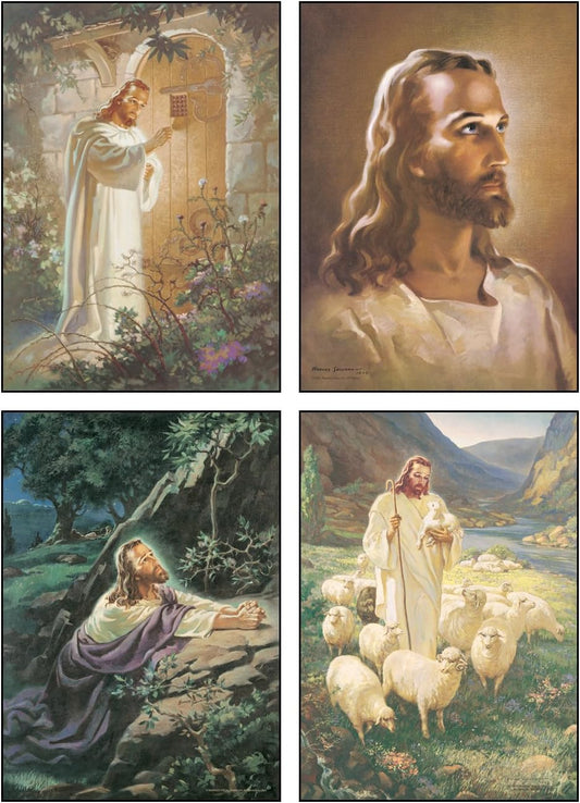 Head of Christ 75th Anniversary Edition Warner - Greeting Cards Sallman Art Collection 12 Boxed Cards Includes KJV Scriptures