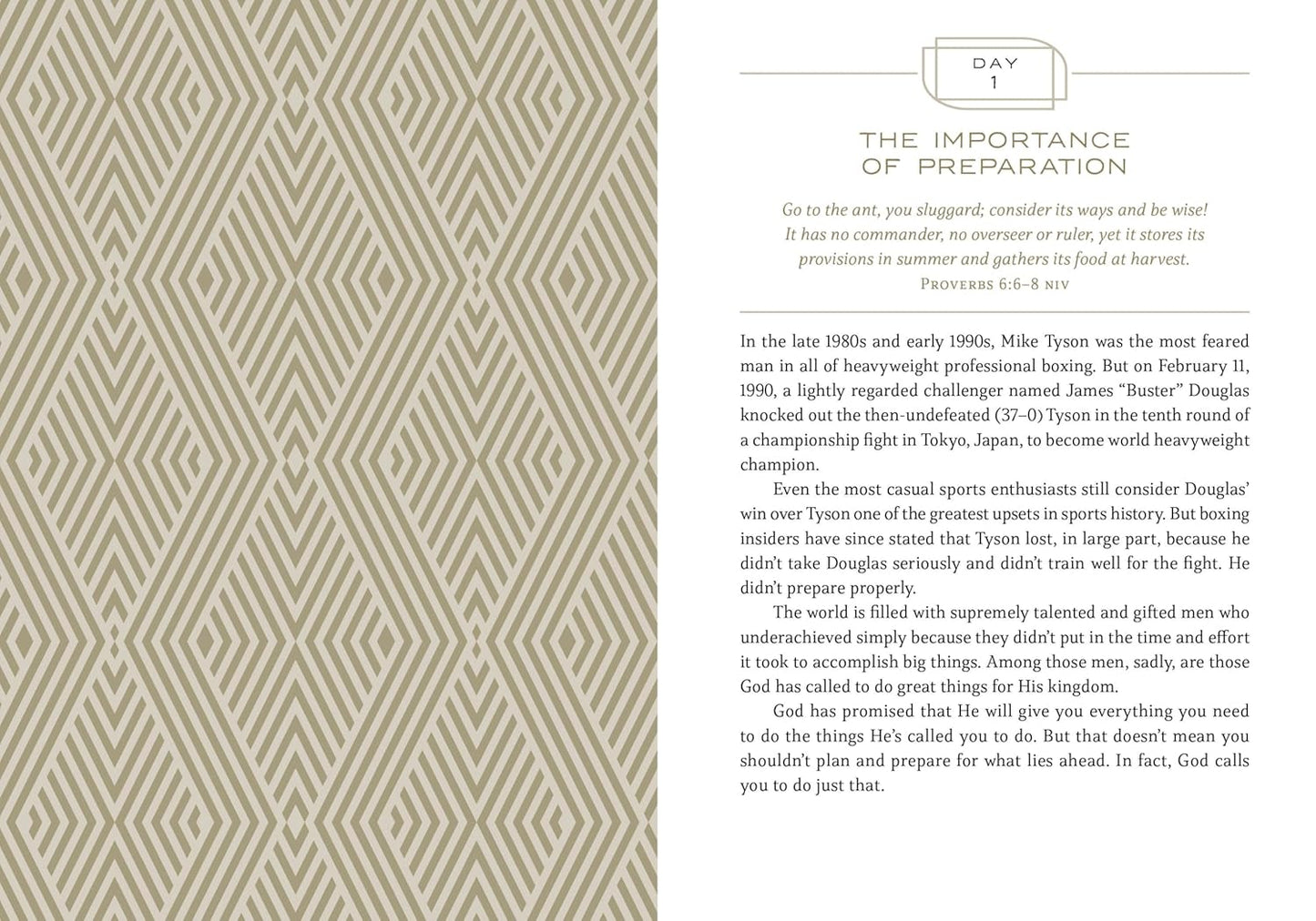 Daily Devotions for Men: 365 Inspiring Readings Leather Bound