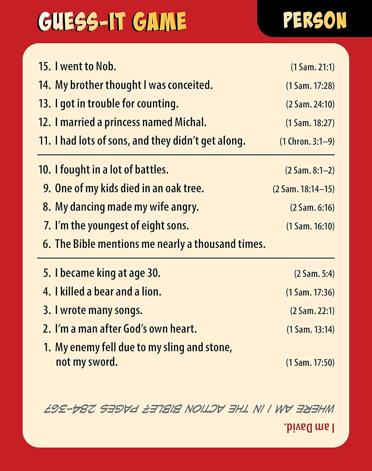 The Action Bible Guess-It Game Cards