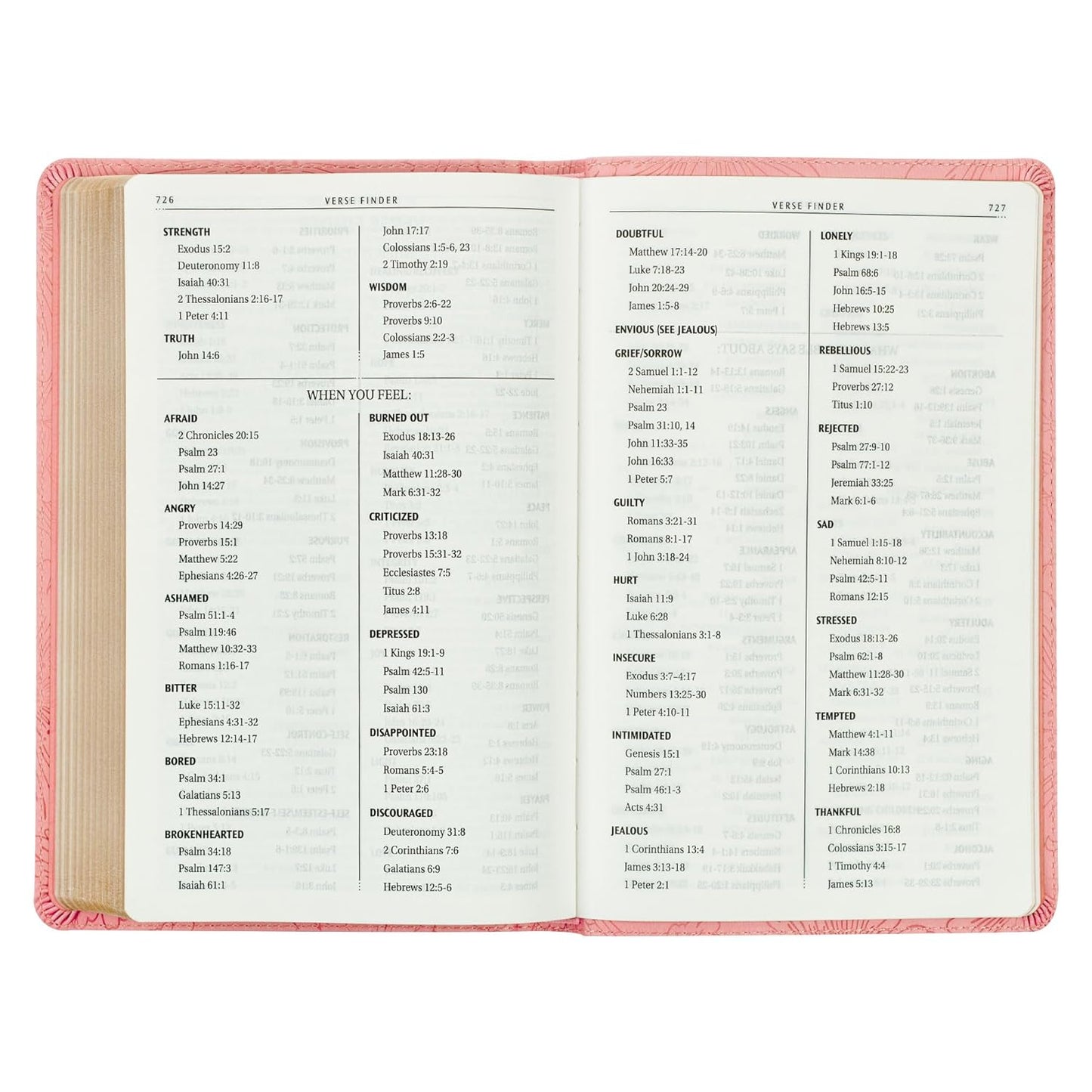 Blossom Pink Faux Leather Gift Edition King James Version Bible