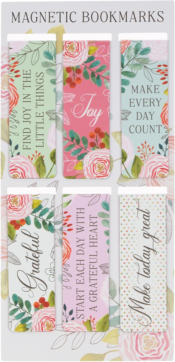 With Love Inspirational Women's Magnetic Bookmark Set for Books, Bibles, & Fridges.