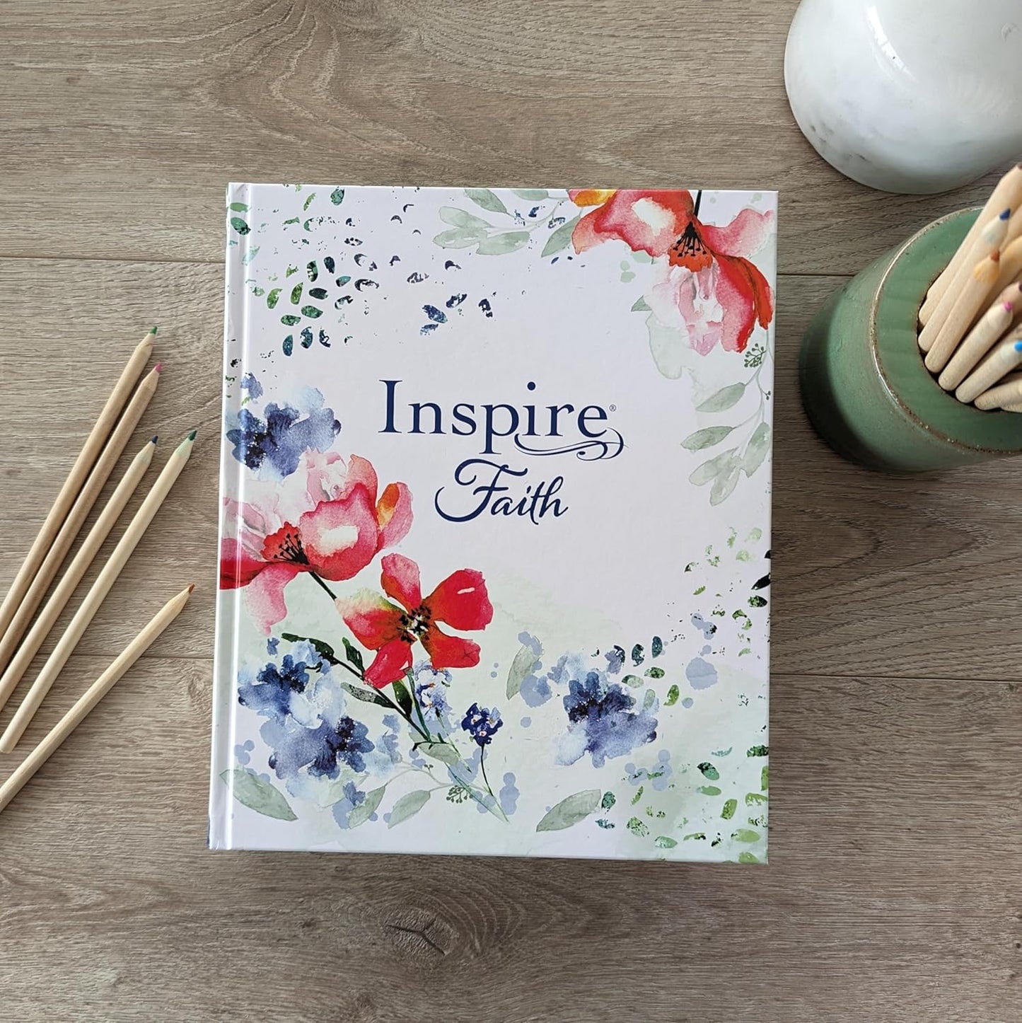 Inspire FAITH Bible Large Print NLT, Filament Enabled The Bible for Coloring & Creative Journaling