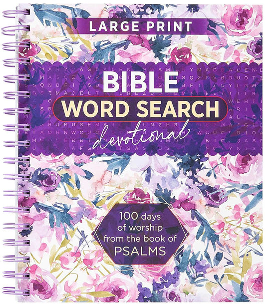 Bible Word Search Devotional: 100 Days of Worship from the Book of Psalms.