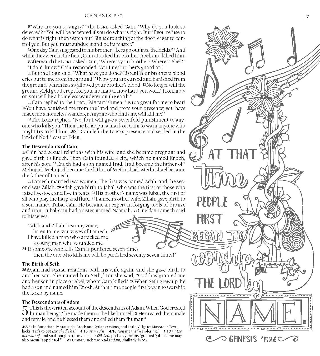 Tyndale NLT Inspire PRAISE Bible (LeatherLike, Purple Garden): Coloring Bible