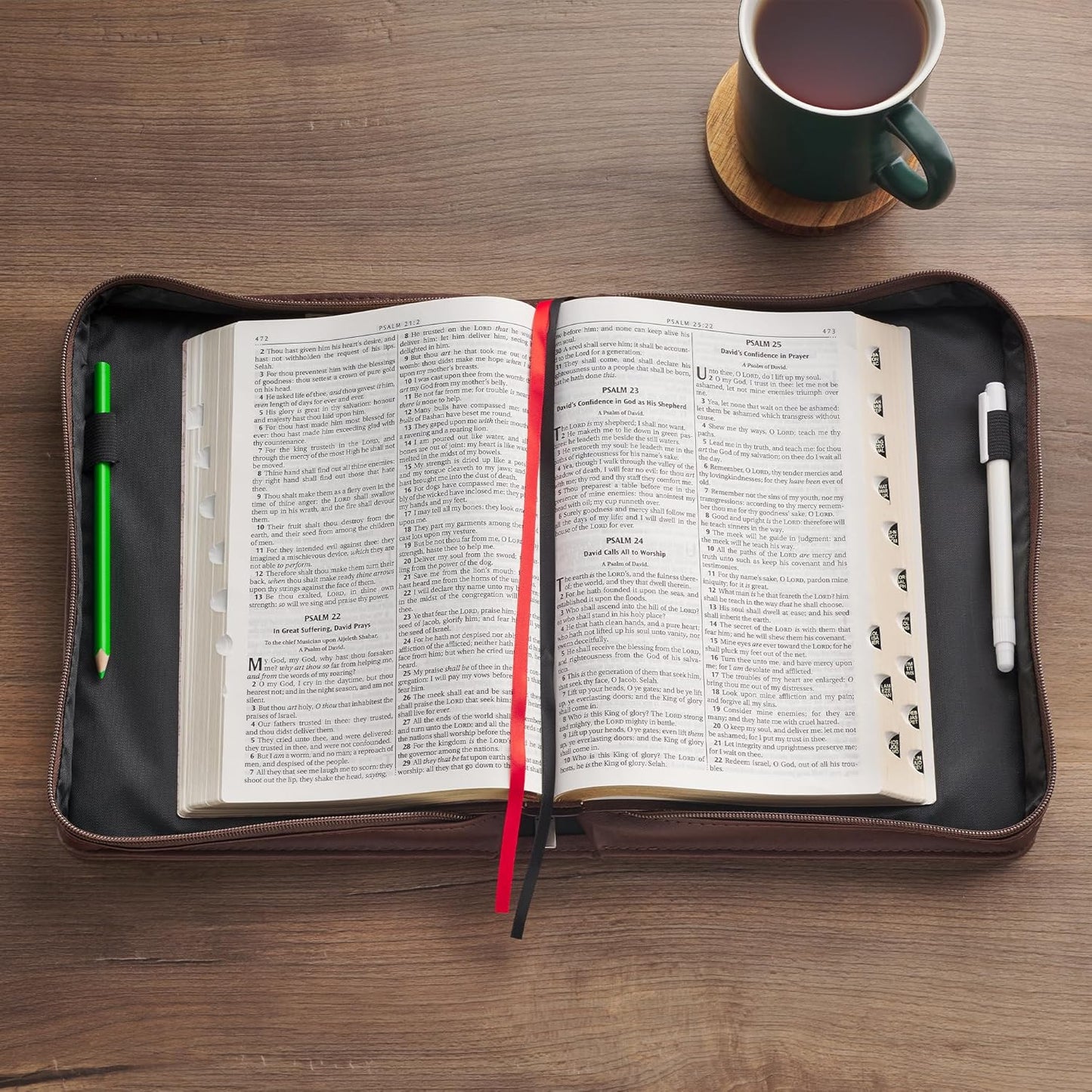 Names of Jesus Walnut Brown Faux Leather Classic Bible Cover - Isaiah 9:6