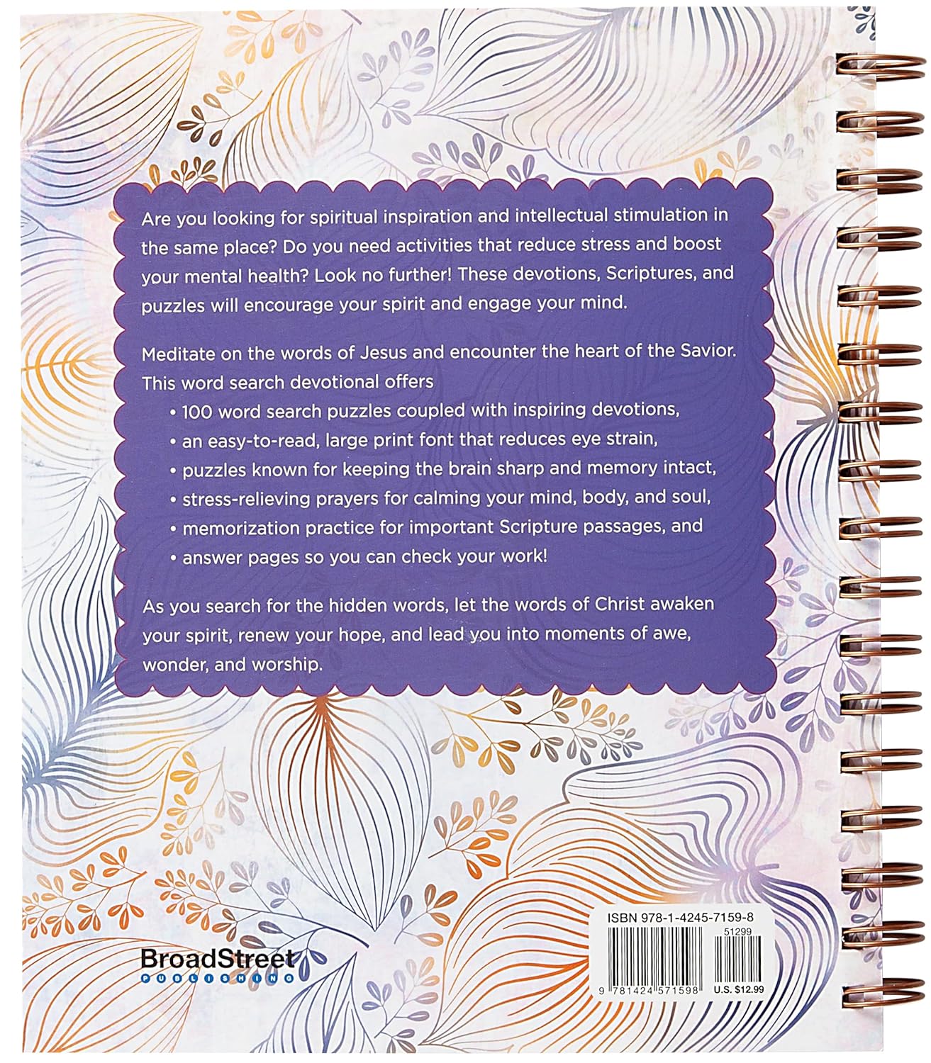 100 Meditations on the Words of Jesus: Word Search Devotional