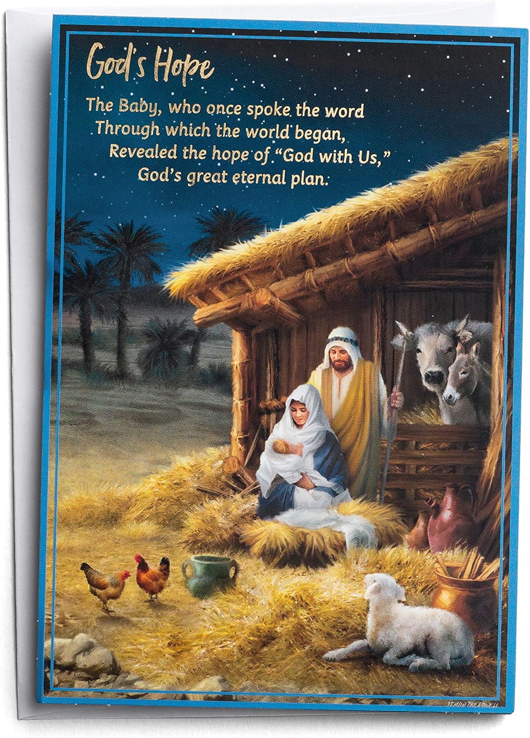 Christmas Story - 18 Boxed Cards and Envelopes, KJV - Special Edition 5-Panel Inspirational Christmas Cards