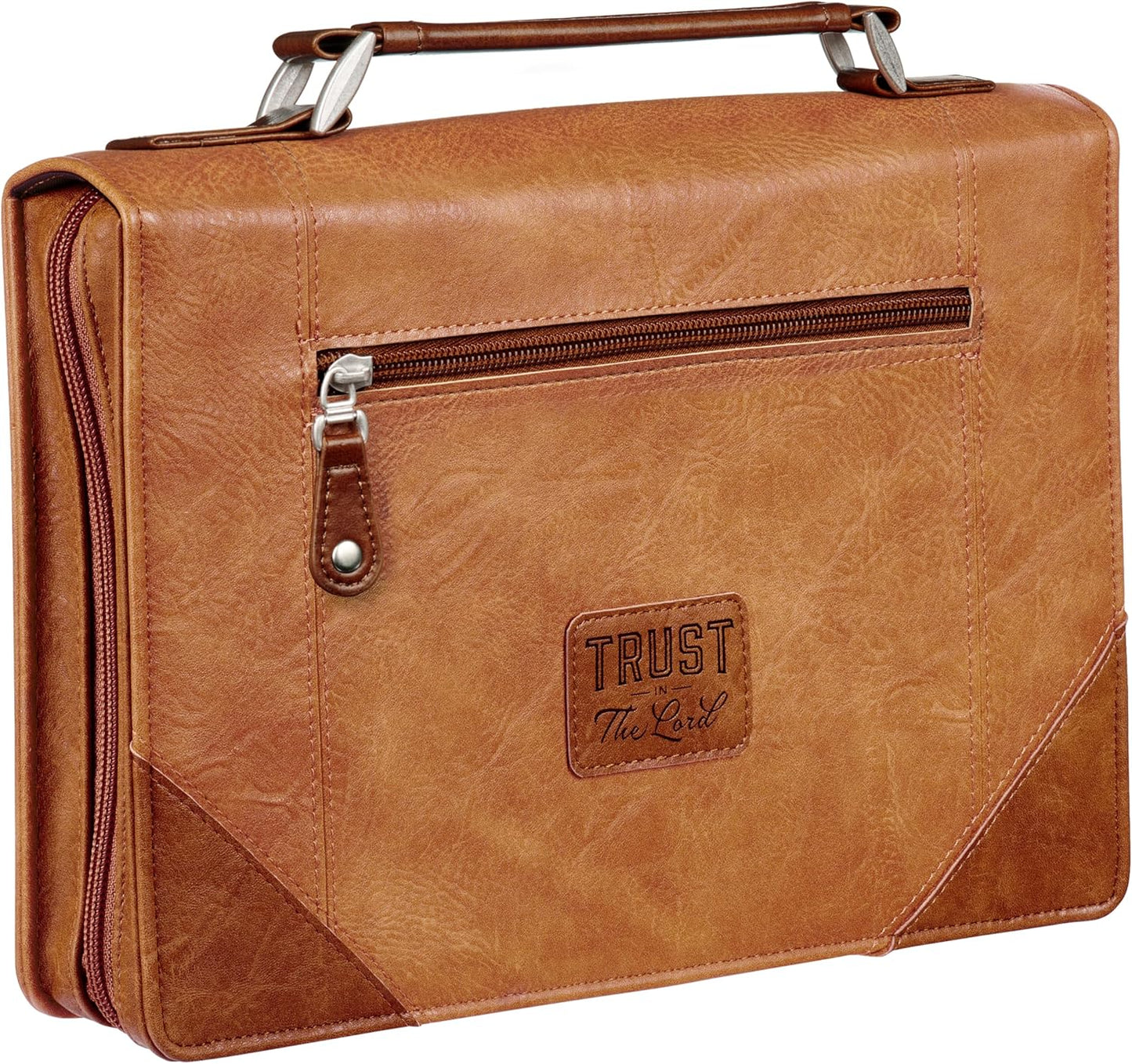 Trust in the Lord Tan and Honey-brown Classic Bible Cover