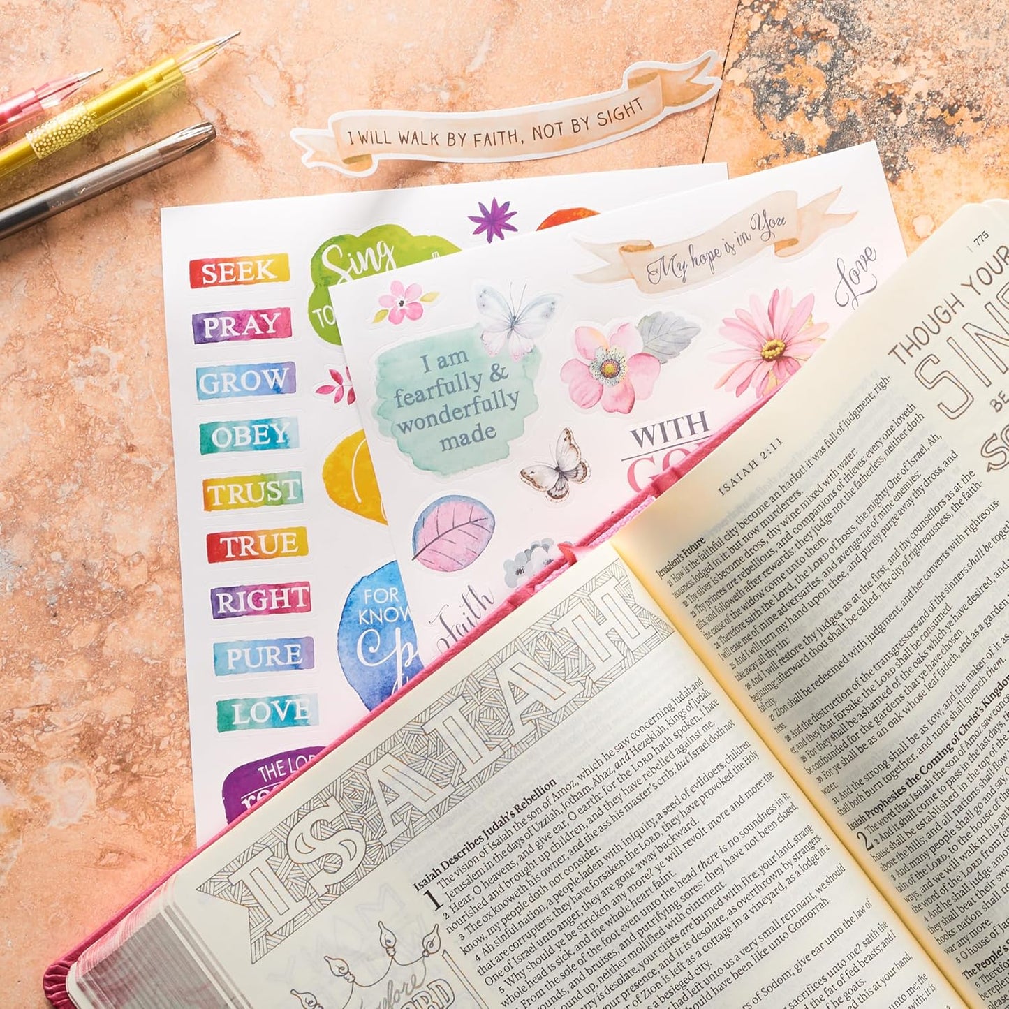 Colorful Stickers for Bible Journaling