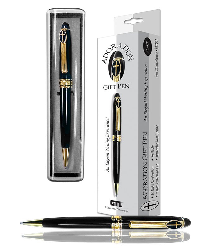 G.T. Luscombe Company, Inc. Cross Adoration Burgundy Sleek Style and Precision Twist Function Ballpoint Ink Pen In Gift Box