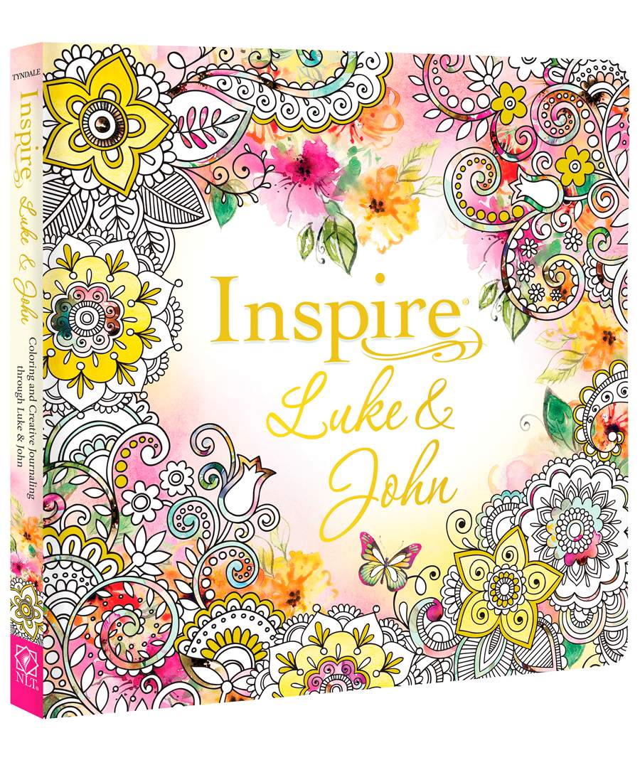 Inspire: Luke & John Coloring & Creative Journaling through Luke & John by New Living Translation and Tyndale