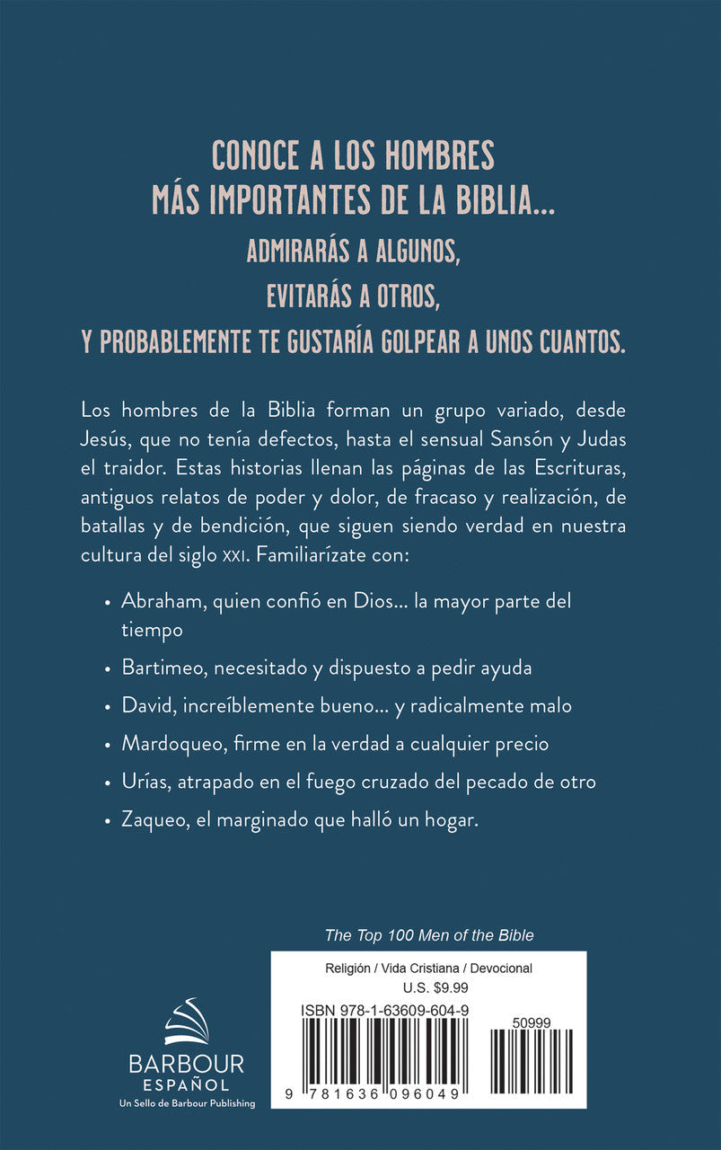 Los 100 hombres principales de la Biblia (The Top 100 Men of the Bible - Hardback edition)