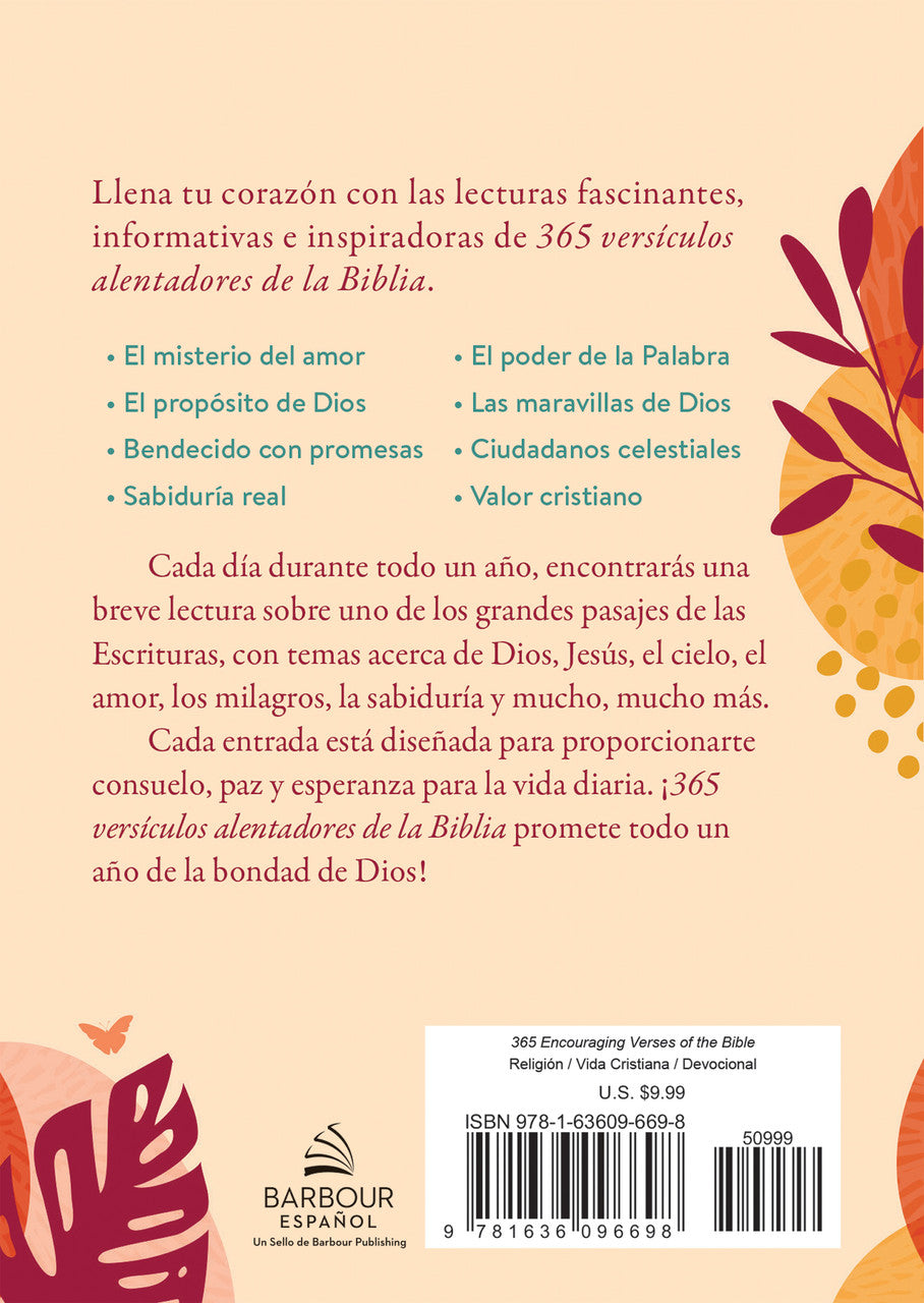 365 versículos alentadores de la Biblia [365 Encouraging Verses of the Bible]