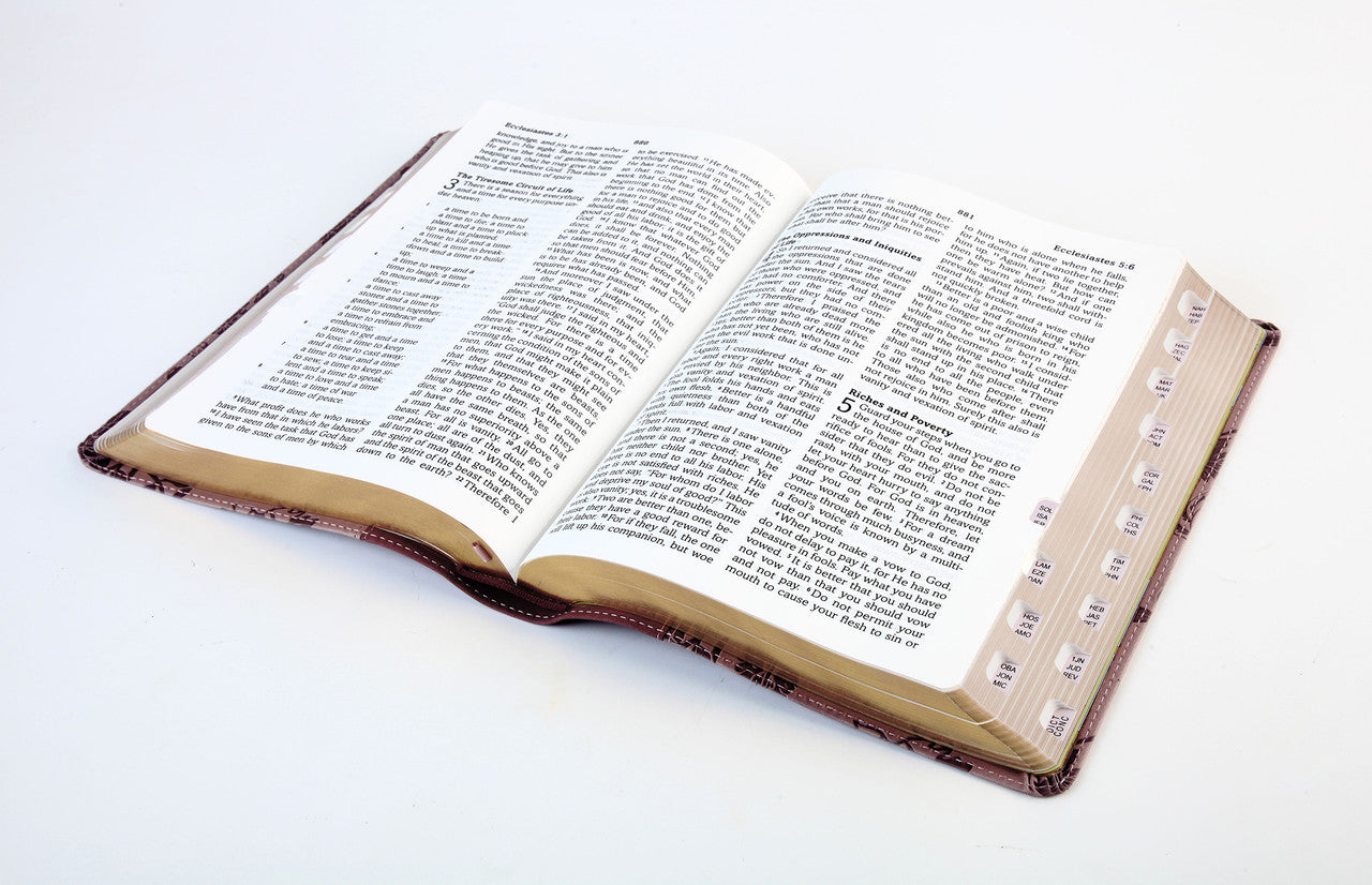 Simplified KJV--Large Print [Plum & Paisley]