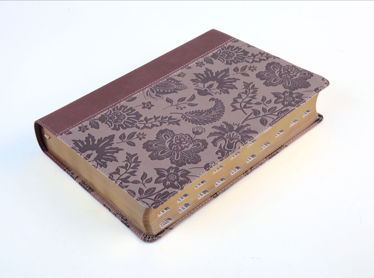 Simplified KJV--Large Print [Plum & Paisley]