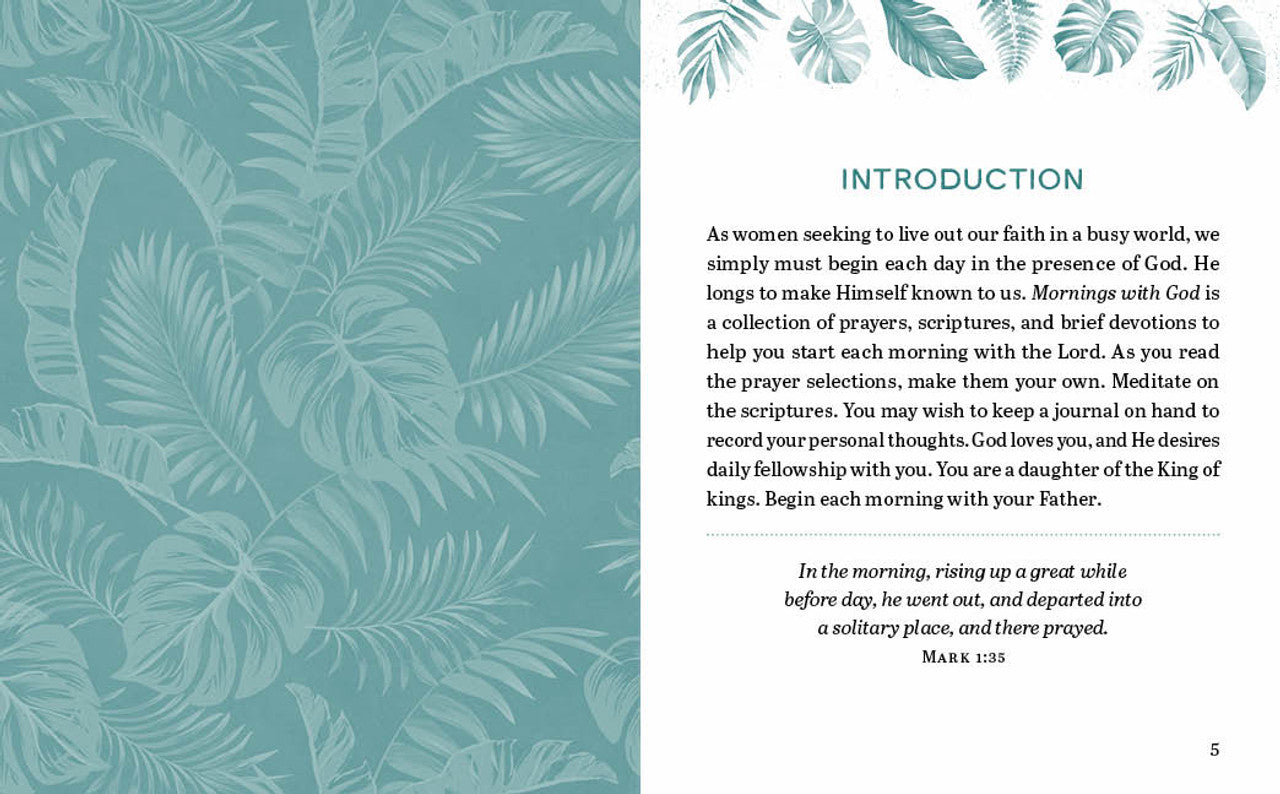 Mornings with God Large Print - Prayers and Devotions for Women
