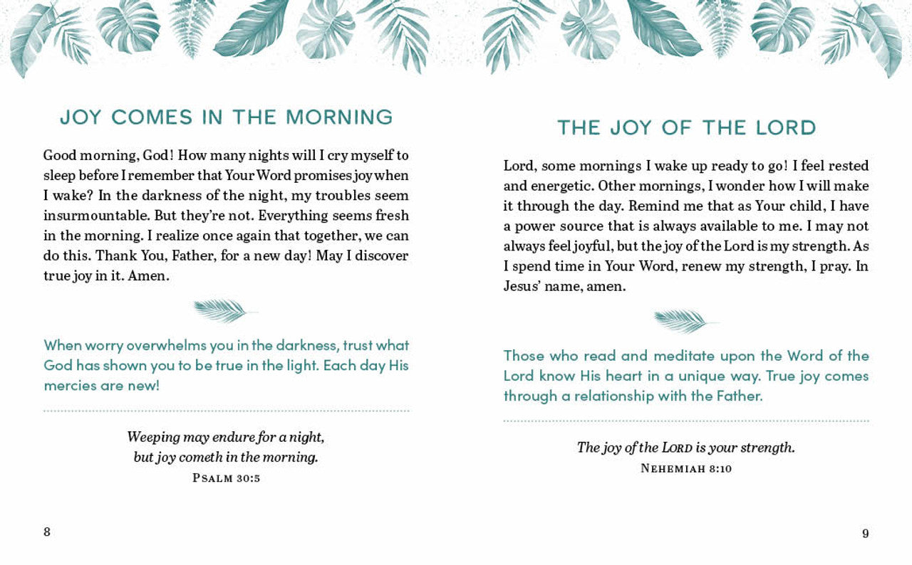 Mornings with God Large Print - Prayers and Devotions for Women