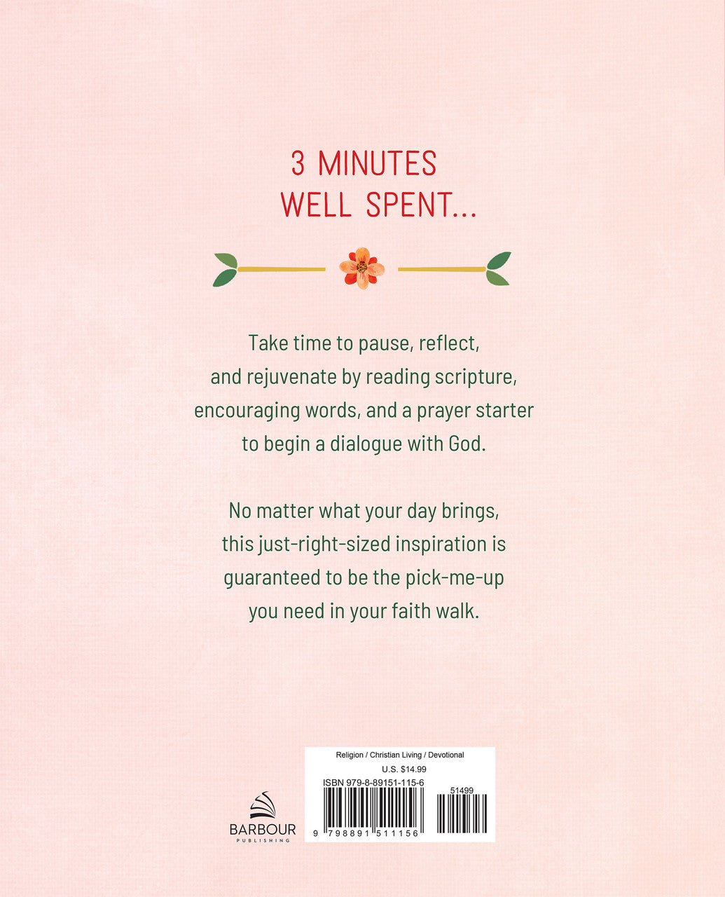 3-Minute Devotions for Women Large Print: 180 Inspirational Readings for Her Heart