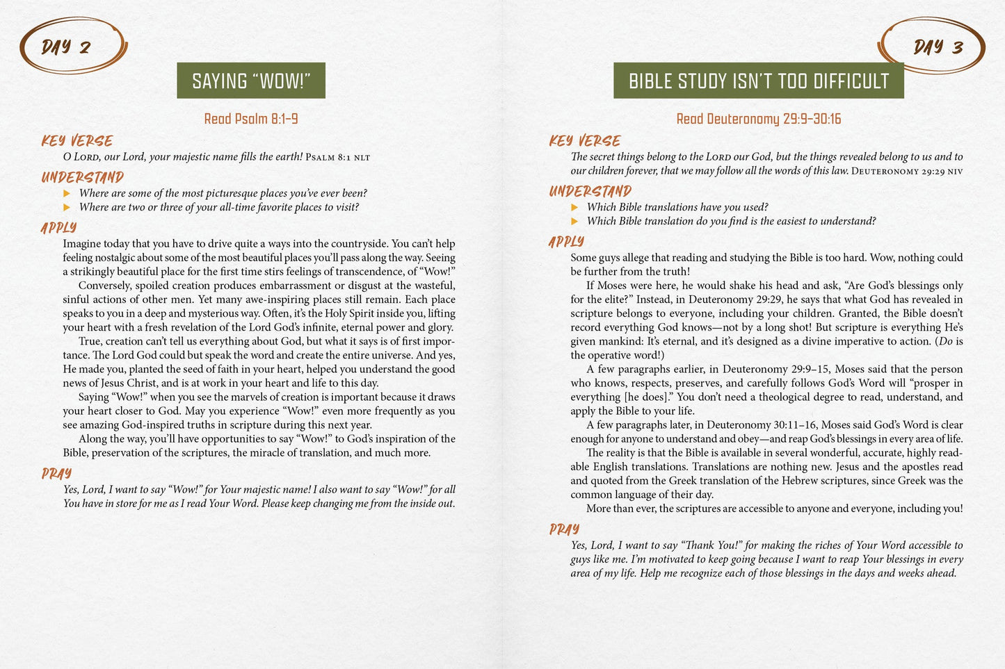 The 5-Minute Bible Study Plan for Men: 365 Days in God's Word Hardcover