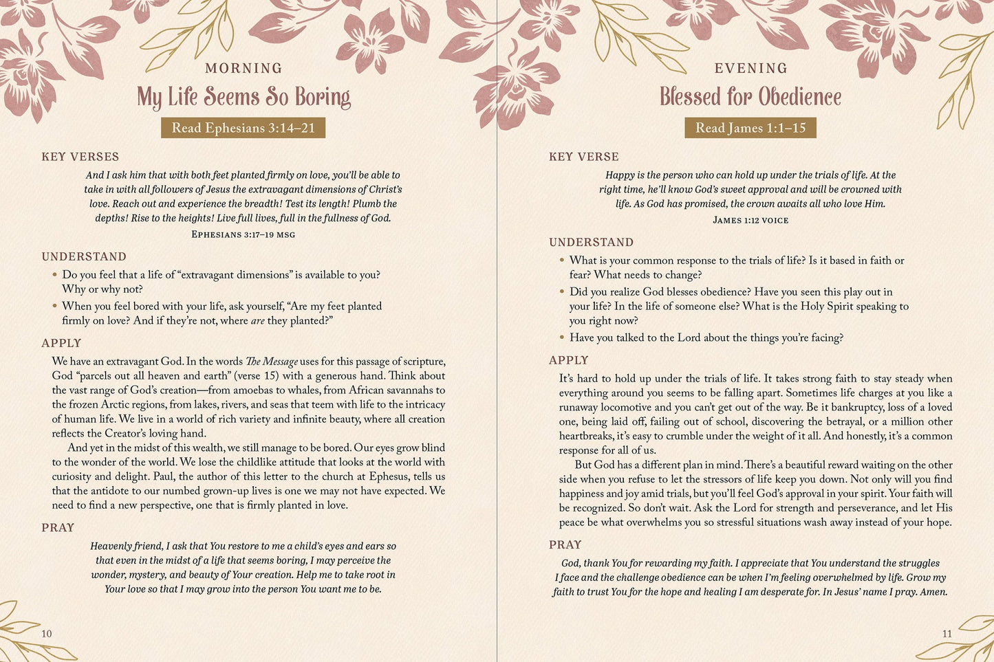 The 5-Minute Bible Study for Women: Morning and Evening Edition