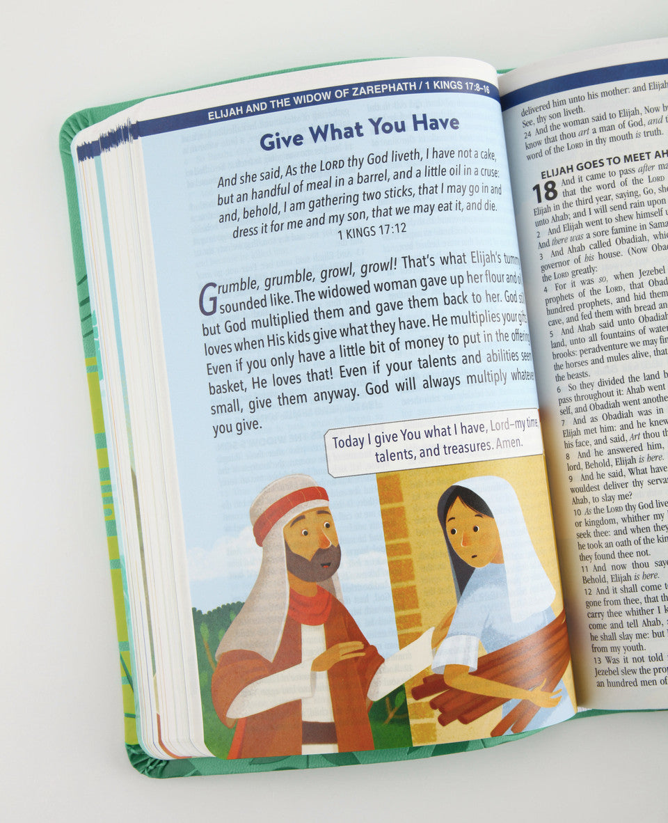 The KJV Kids' Devotional Bible: Featuring Art from the Popular 365 Best Loved Bible Stories for Kids