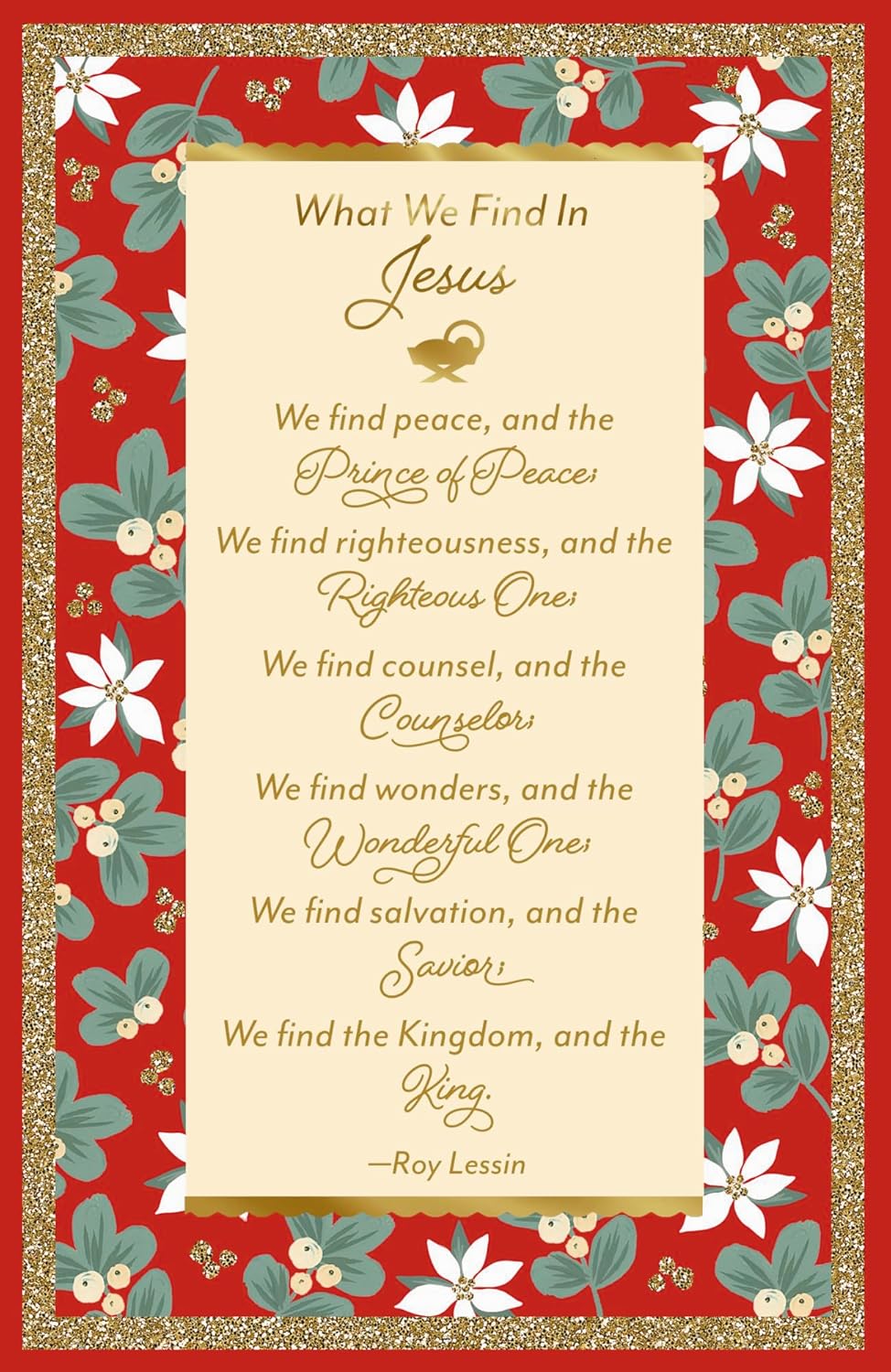 DaySpring - What we Find in Jesus - 18 Premium Christmas Boxed Cards and Envelopes