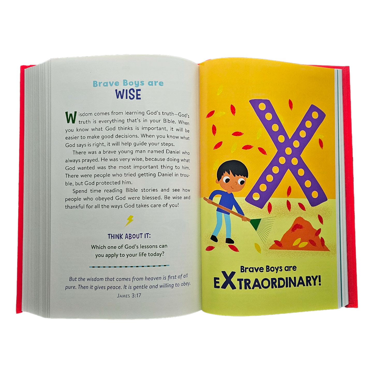 The A to Z Devotional Bible for Brave Boys: New Life Version Hardcover