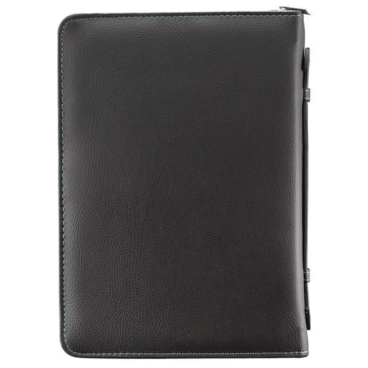 Serenity Prayer Two-tone Aqua Faux Leather Classic Bible Cover