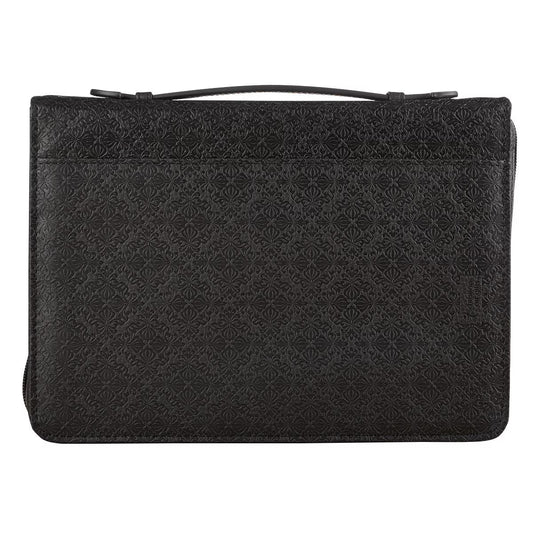 Guidance Black Faux Leather Classic Bible Cover - Proverbs 3:6