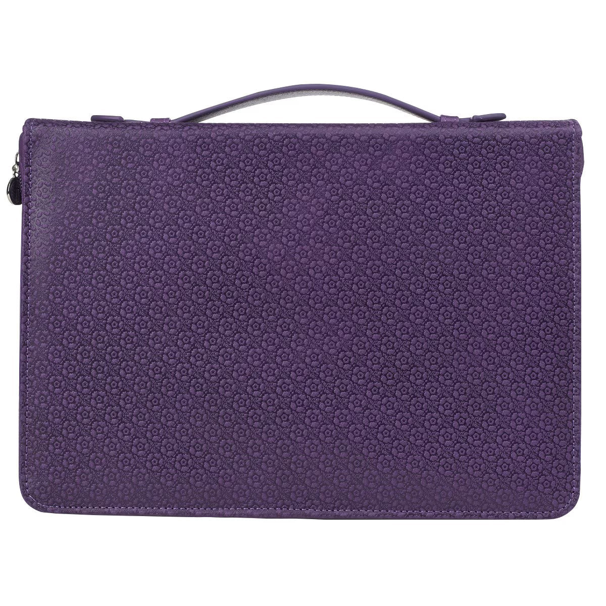 Blessed Purple Butterfly Blessings Faux Leather Fashion Bible Cover - Jeremiah 17:7 (Extra Large)